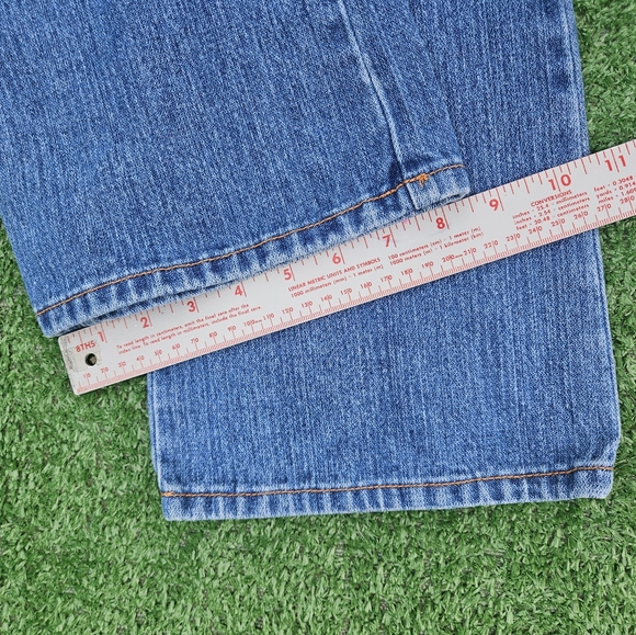 Marithe Francois Girbaud Distress Boot Jeans Flap Snap button pockets Y2K - Picture 13 of 15